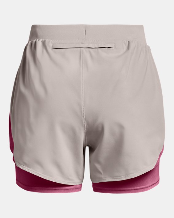 Women's UA Fly-By Elite 2-in-1 Shorts, Gray, pdpMainDesktop image number 7